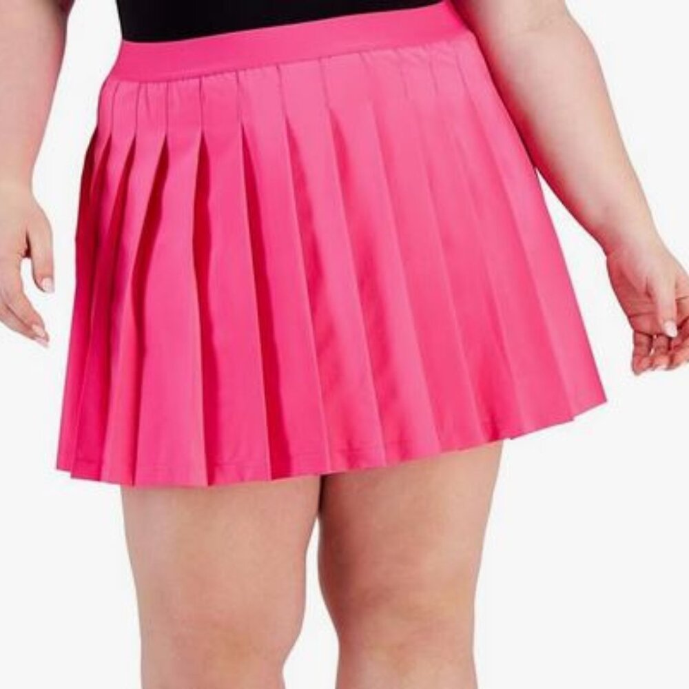 Ideology Pickleball Pink Pleated Skirt w/Built-In Shorts Size (SKORT) 1X